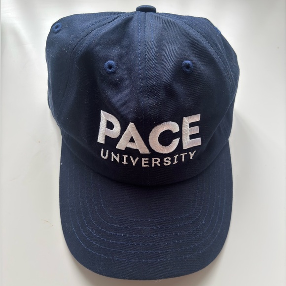Navy Blue Pace University Cap - Picture 1 of 2